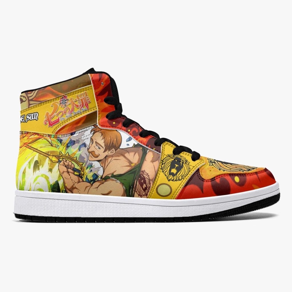 escanor praise the sun seven deadly sins j force shoes 3 - Anime Shoes World