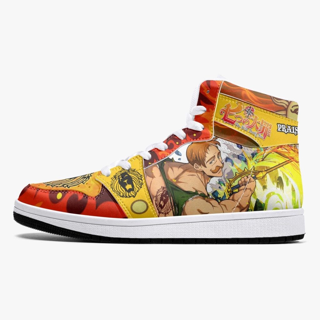 escanor praise the sun seven deadly sins j force shoes 9 - Anime Shoes World