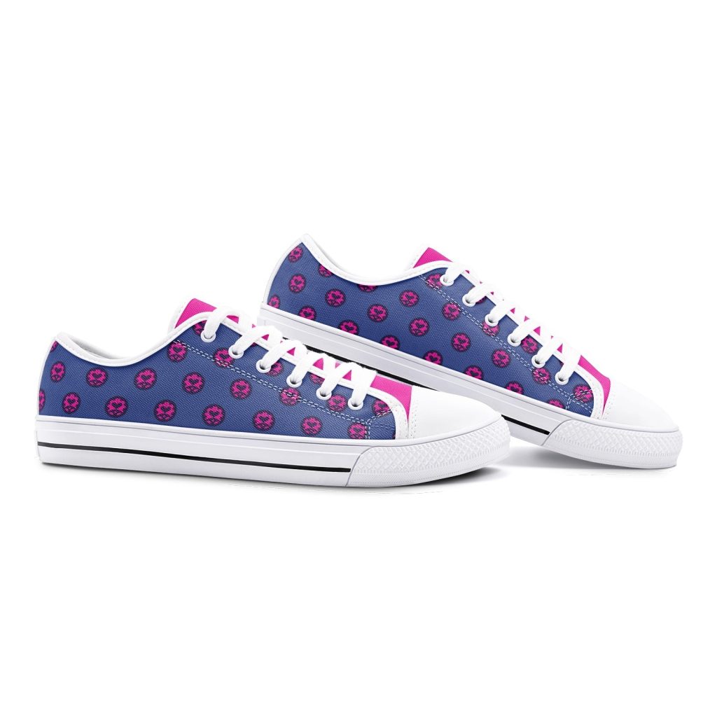 giorno giovanna jojos bizarre adventure classic low top canvas shoes 3 - Anime Shoes World