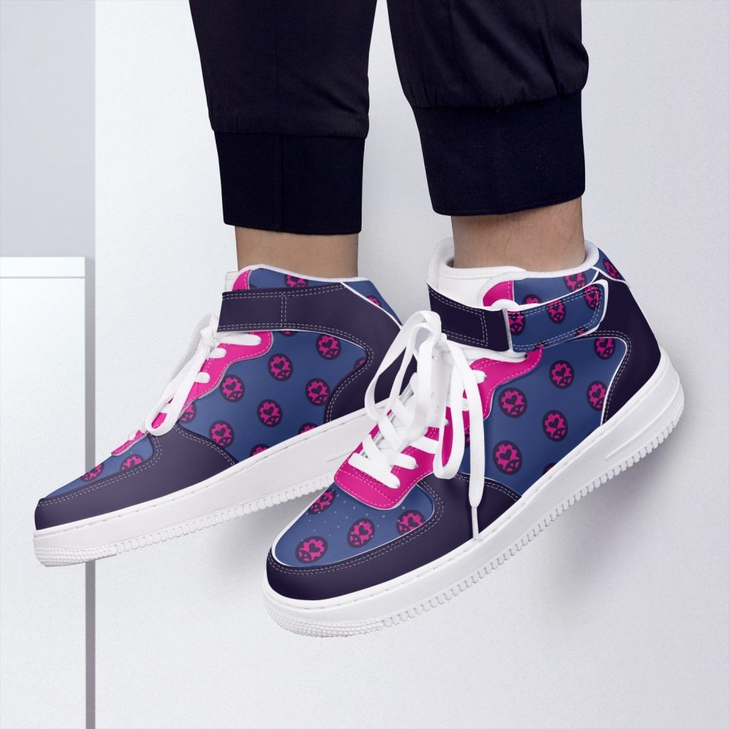 giorno giovanna jojos bizarre adventure high top kamikaze shoes 7 - Anime Shoes World