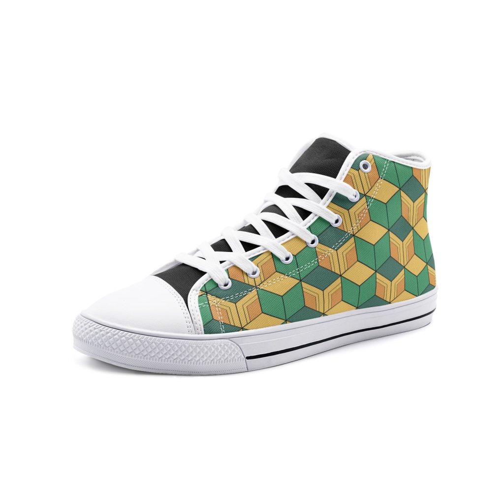 giyu tomioka demon slayer classic high top canvas shoes - Anime Shoes World