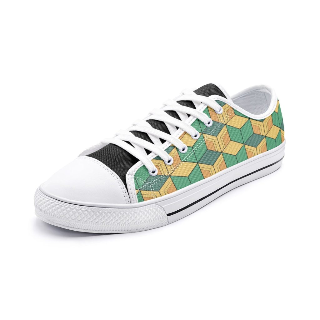 giyu tomioka demon slayer classic low top canvas shoes - Anime Shoes World