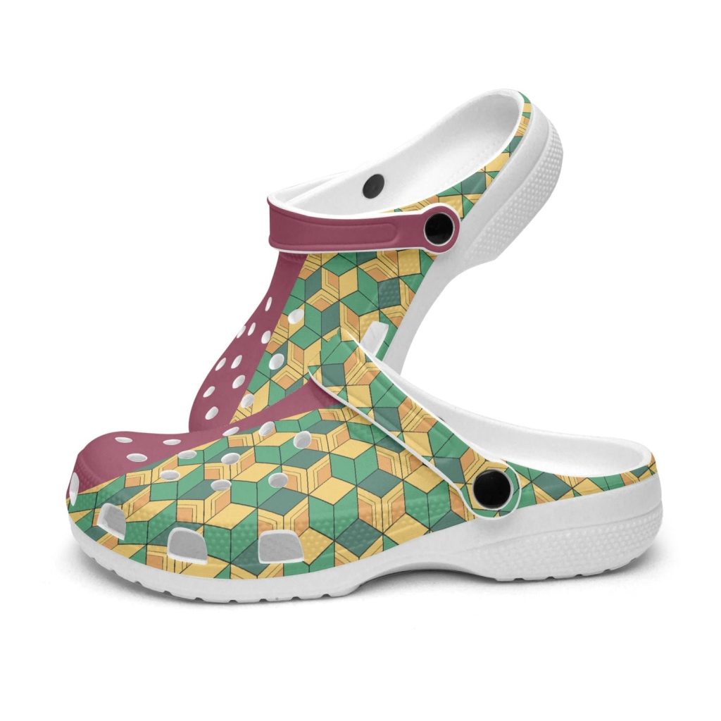 giyu tomioka demon slayer custom clogs 4 - Anime Shoes World