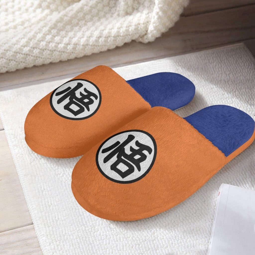 goku dragon ball z custom cotton slippers - Anime Shoes World