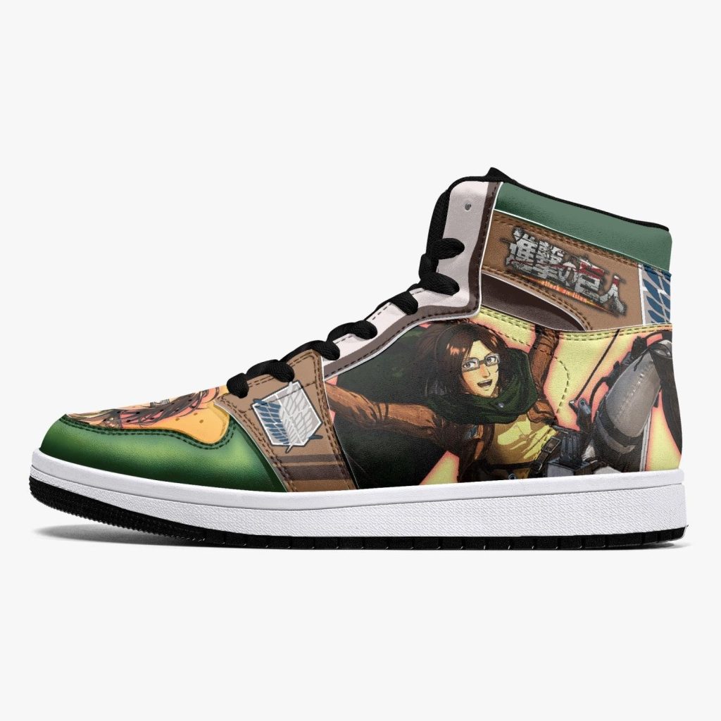 hange zoe attack on titan j force shoes 10 - Anime Shoes World