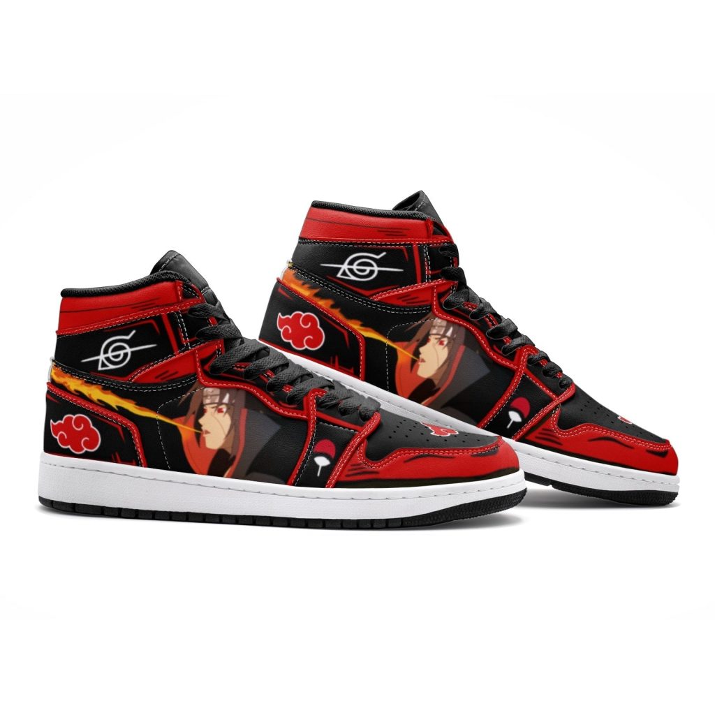 itachi uchiha fireball akatsuki jd1 shoes 2 - Anime Shoes World