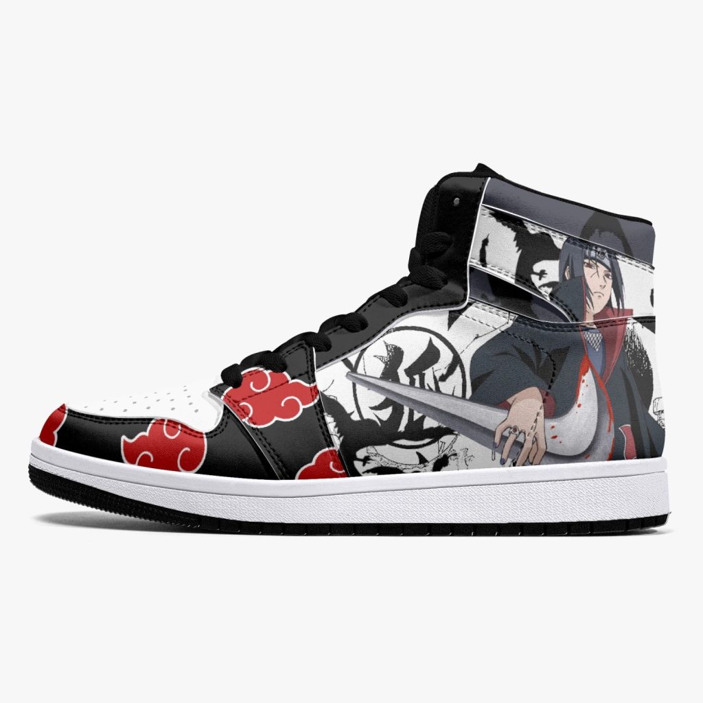 itachi uchiha v2 naruto j force shoes 23 - Anime Shoes World