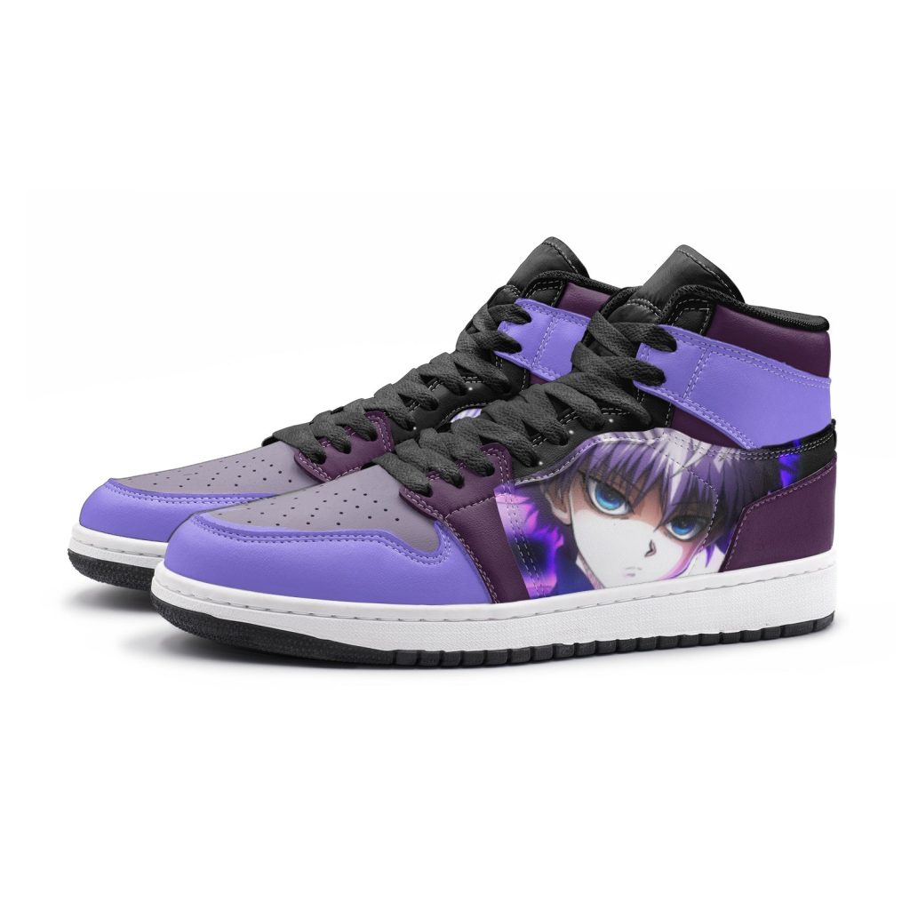 killua lightning palm hunter x hunter jd1 shoes 3 - Anime Shoes World