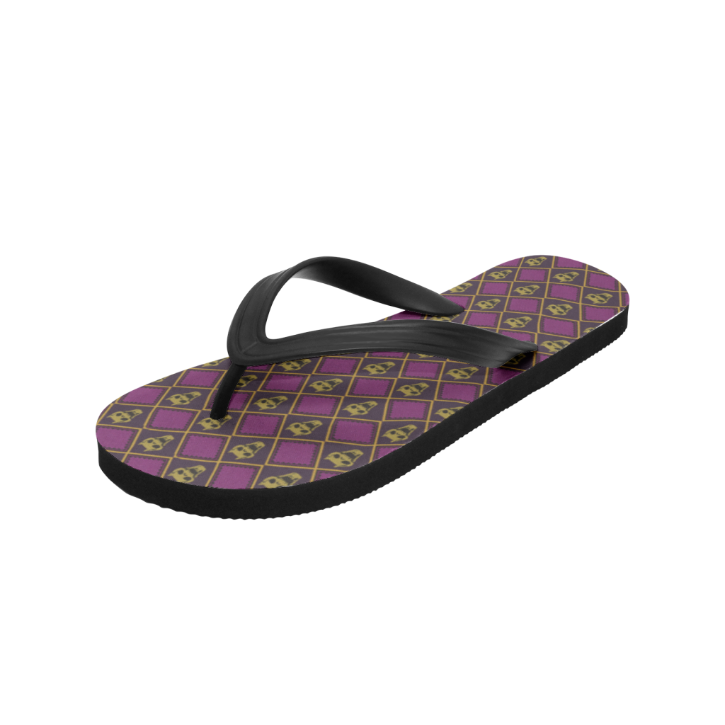 kira killer queen jojos bizarre adventure custom flip flops - Anime Shoes World