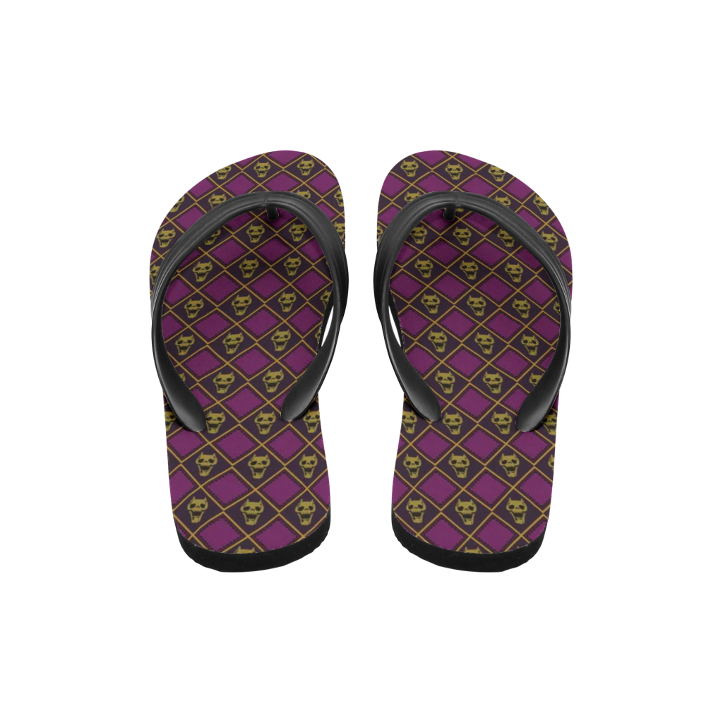 kira killer queen jojos bizarre adventure custom flip flops 2 - Anime Shoes World