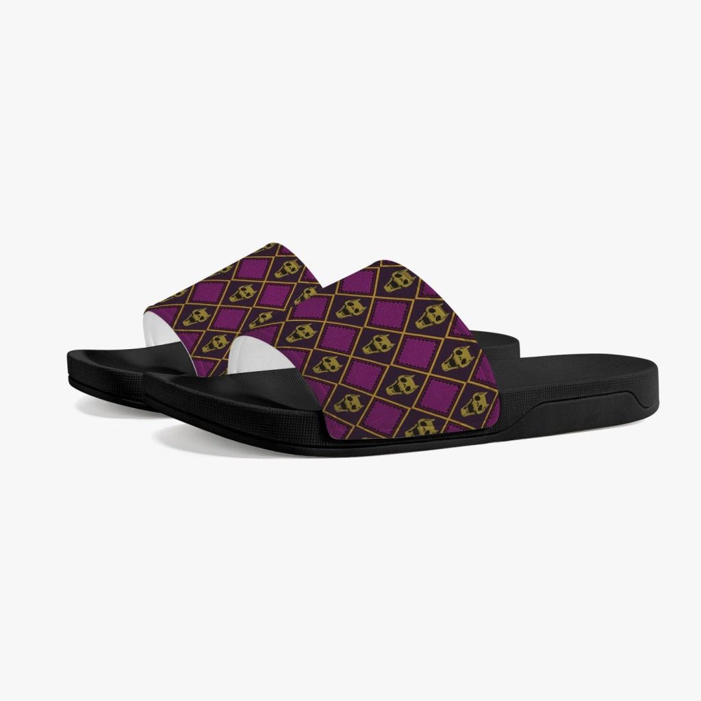 kira killer queen jojos bizarre adventure slides custom sandals 8 - Anime Shoes World