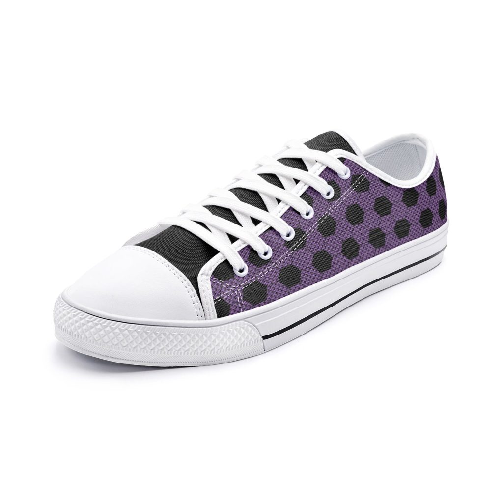 kokushibo demon slayer classic low top canvas shoes - Anime Shoes World