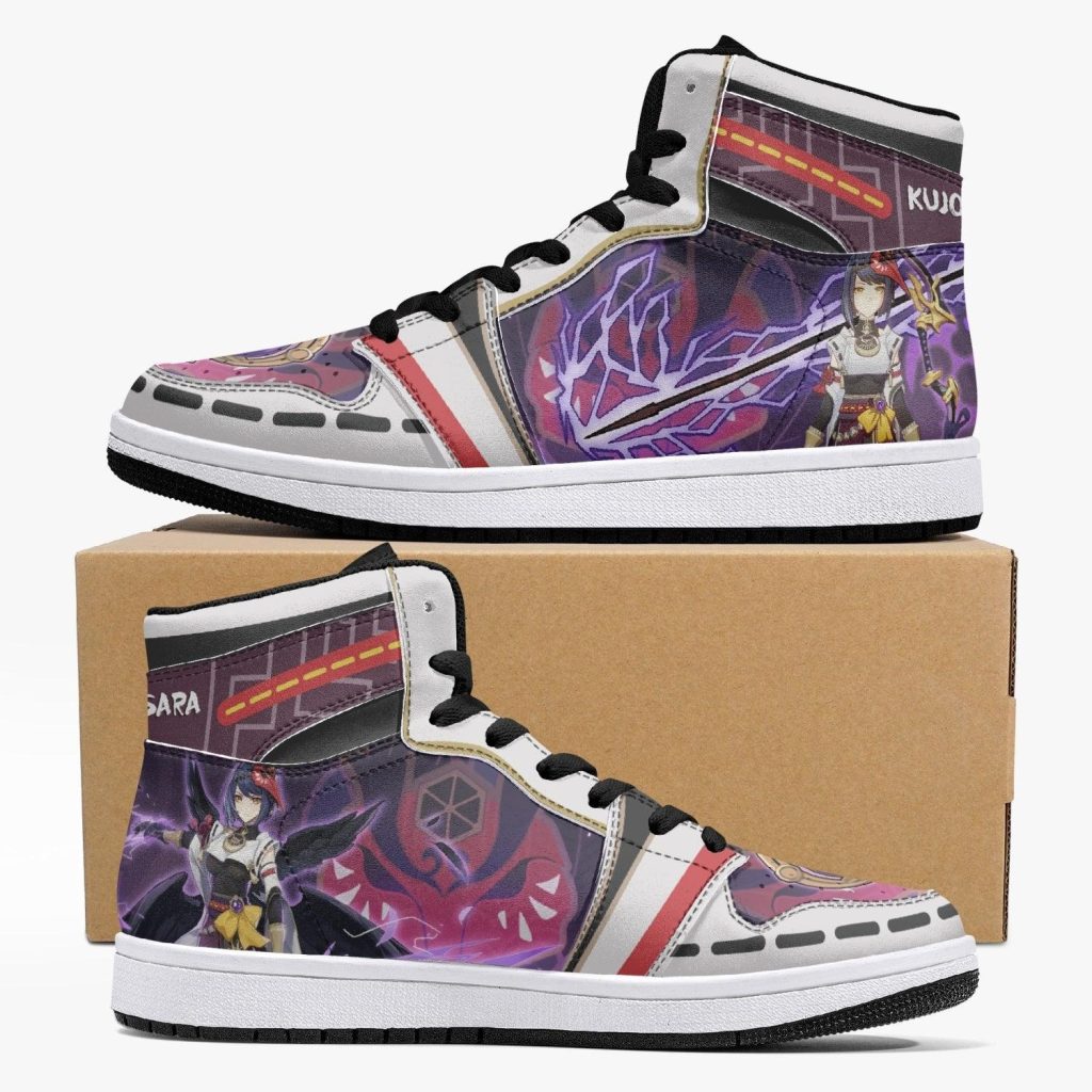 kujou sara genshin impact j force shoes - Anime Shoes World