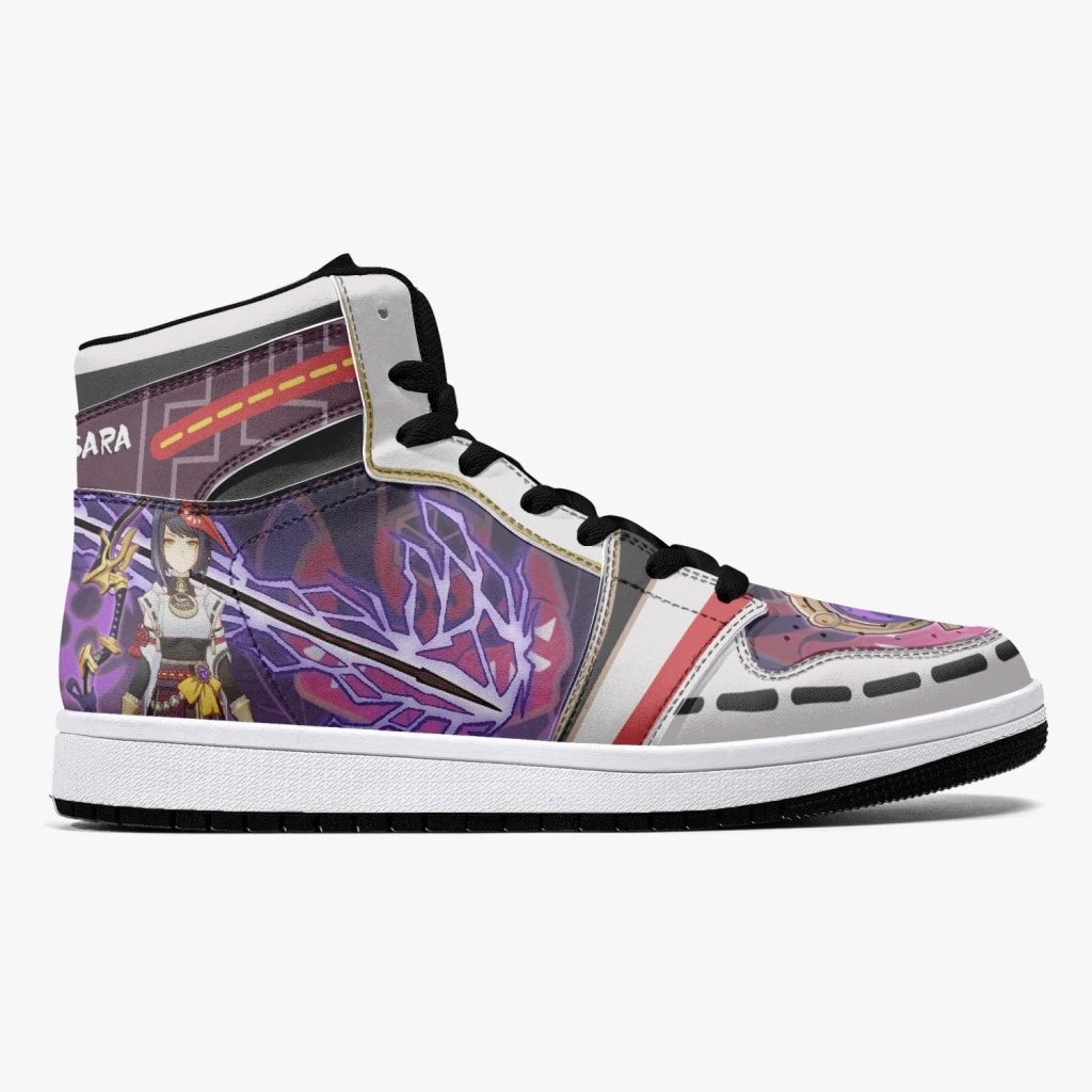 kujou sara genshin impact j force shoes 3 - Anime Shoes World