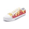 kyojuro demon slayer classic low top canvas shoes - Anime Shoes World