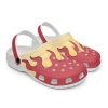 kyojuro demon slayer custom clogs - Anime Shoes World