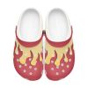 kyojuro demon slayer custom clogs 2 - Anime Shoes World