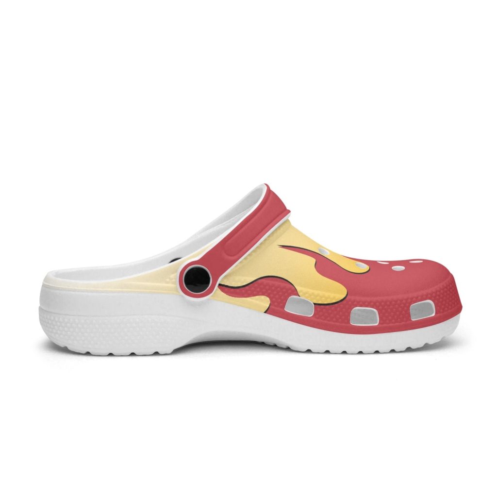 kyojuro demon slayer custom clogs 5 - Anime Shoes World