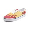 kyojuro demon slayer custom skate shoes - Anime Shoes World