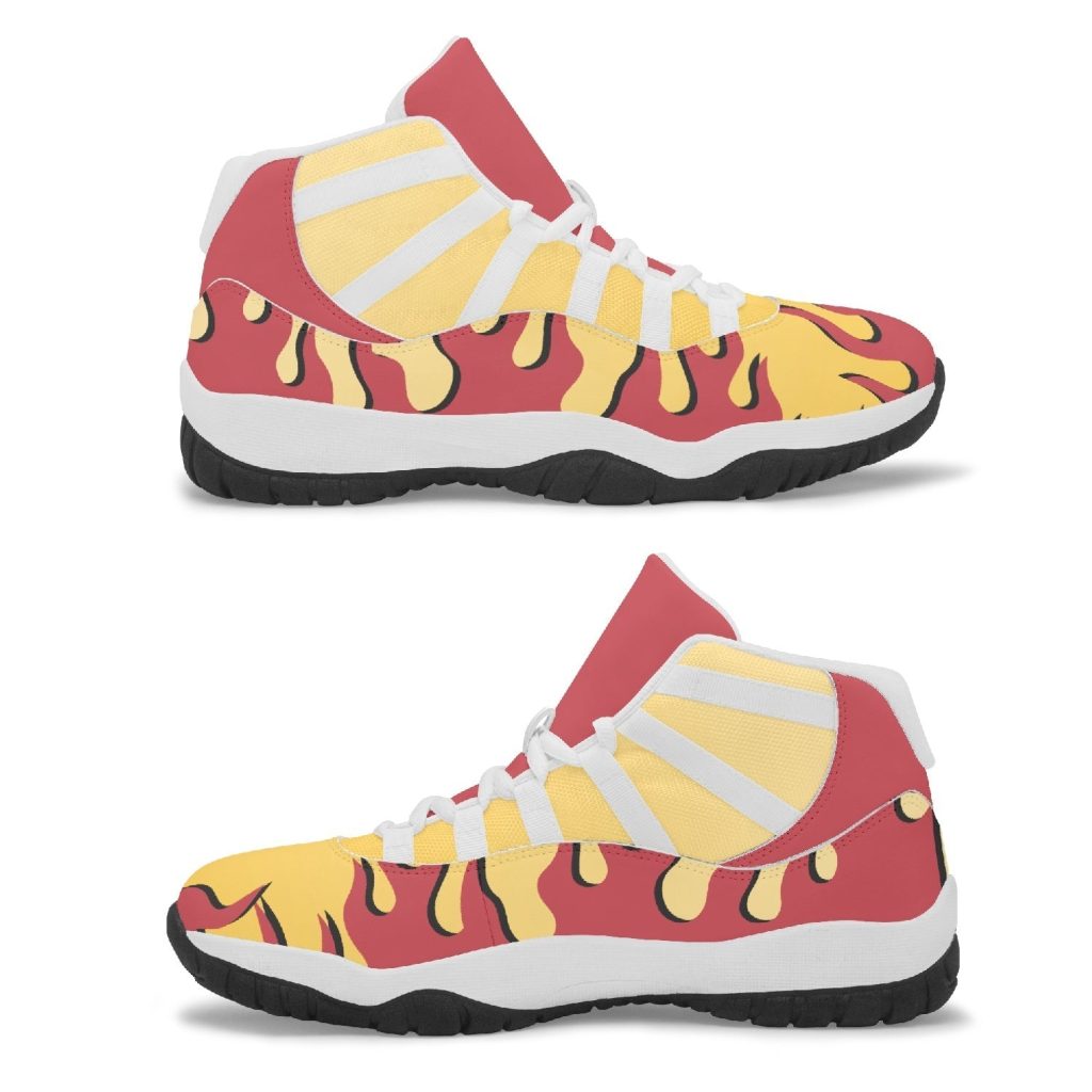 kyojuro rengoku demon slayer aj11 basketball shoes 11 - Anime Shoes World