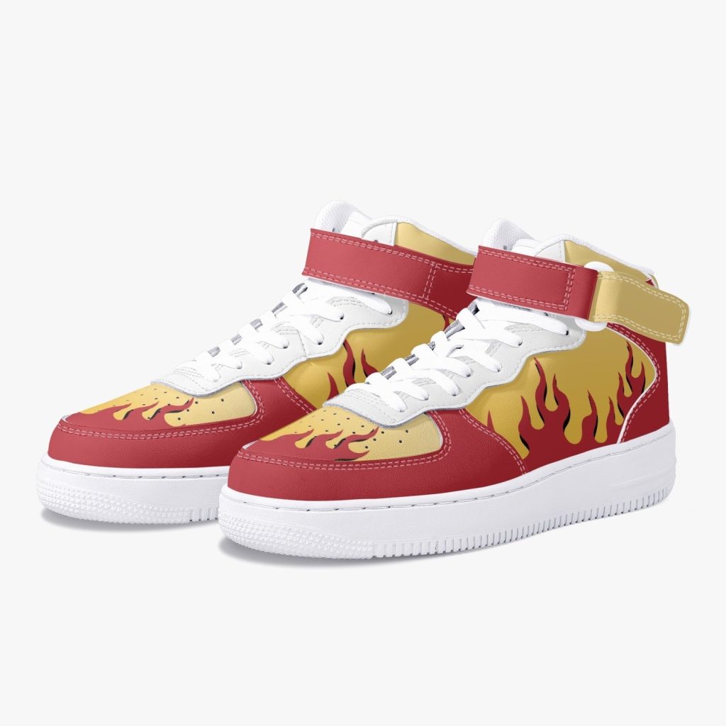 kyojuro rengoku demon slayer high top kamikaze shoes - Anime Shoes World