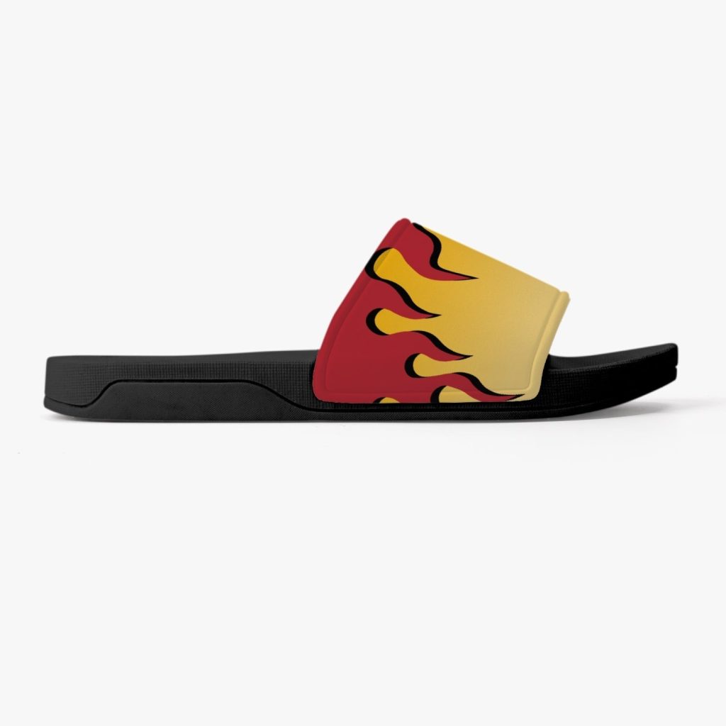 kyojuro rengoku demon slayer slides custom sandals 6 - Anime Shoes World