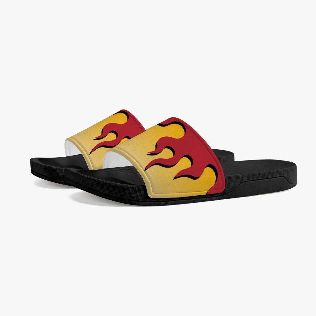 kyojuro rengoku demon slayer slides custom sandals 7 - Anime Shoes World