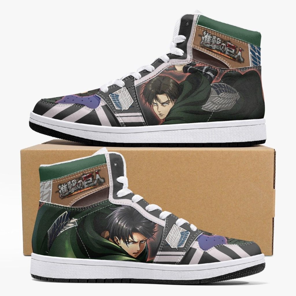 levi ackerman timeskip attack on titan j force shoes - Anime Shoes World