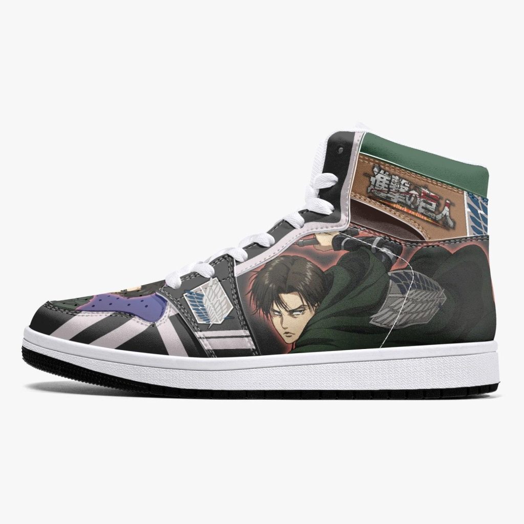 levi ackerman timeskip attack on titan j force shoes 2 - Anime Shoes World