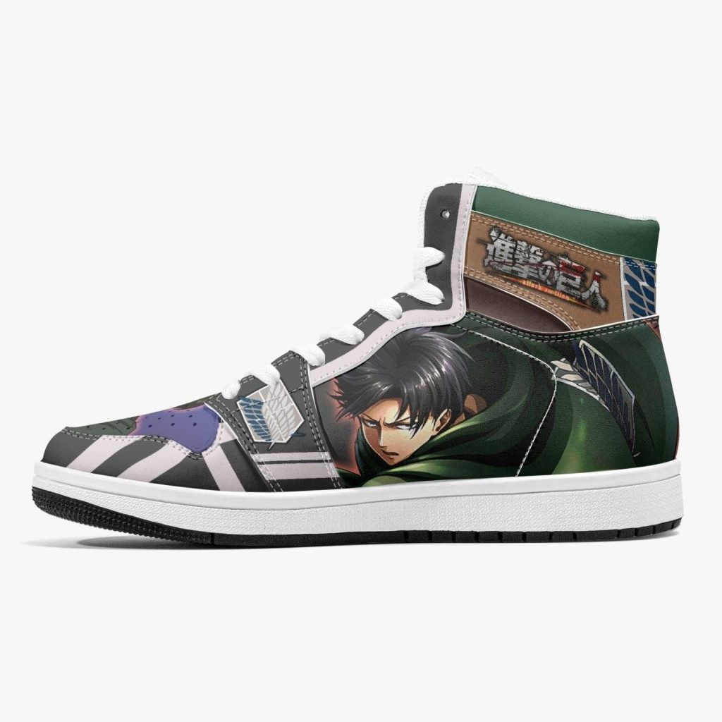 levi ackerman timeskip attack on titan j force shoes 4 - Anime Shoes World