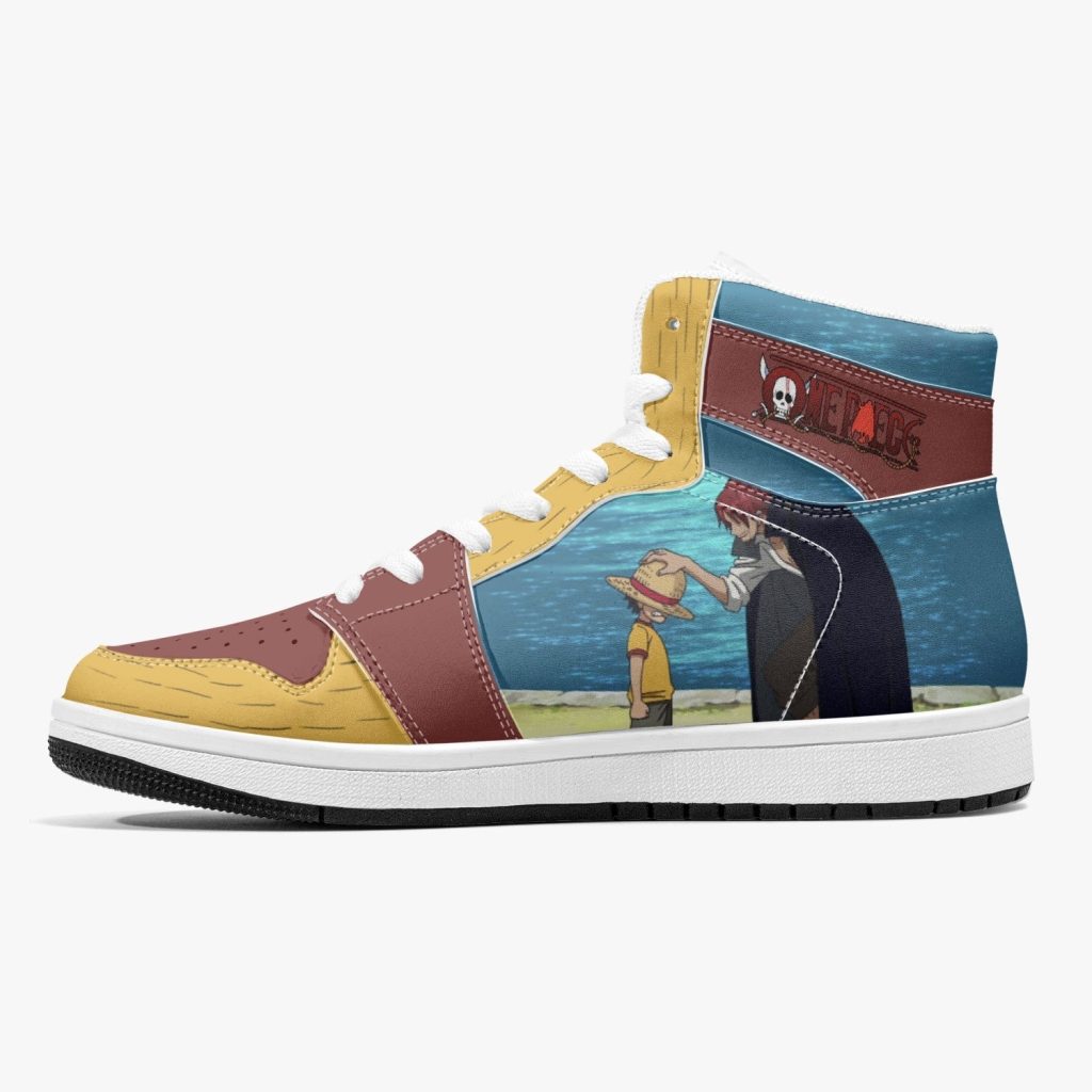 luffy and shanks one piece j force shoes 10 - Anime Shoes World