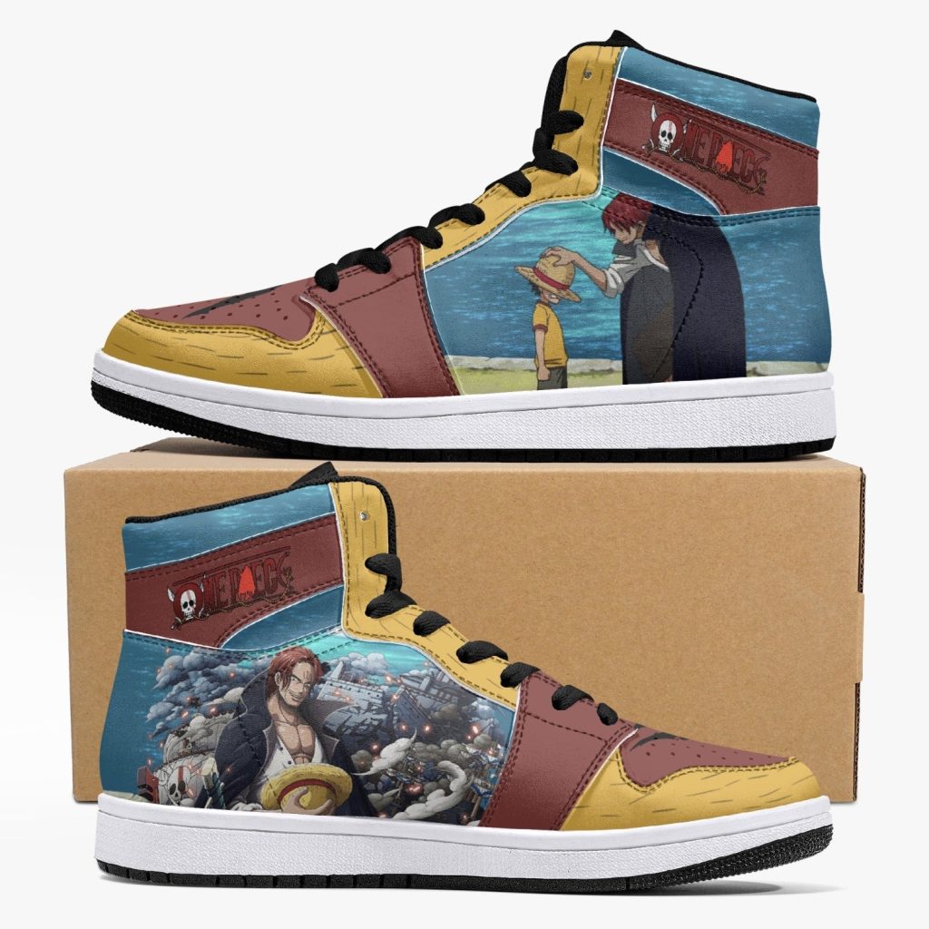 luffy and shanks one piece j force shoes - Anime Shoes World