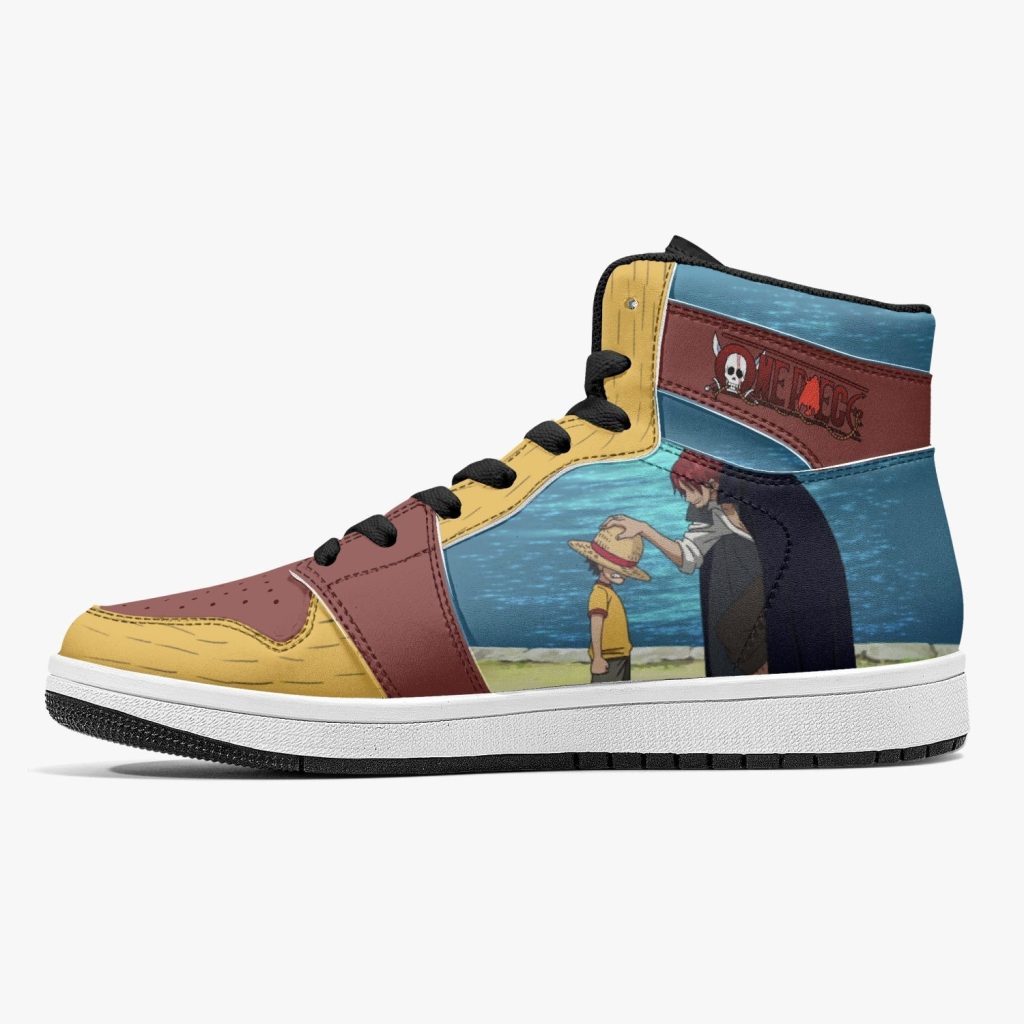 luffy and shanks one piece j force shoes 22 - Anime Shoes World