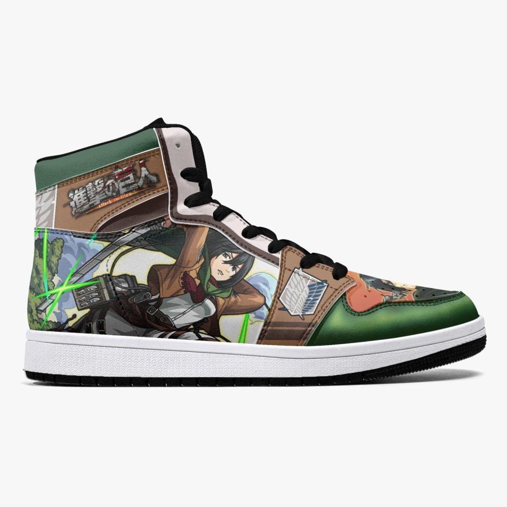 mikasa ackerman survey corps attack on titan j force shoes 2 - Anime Shoes World