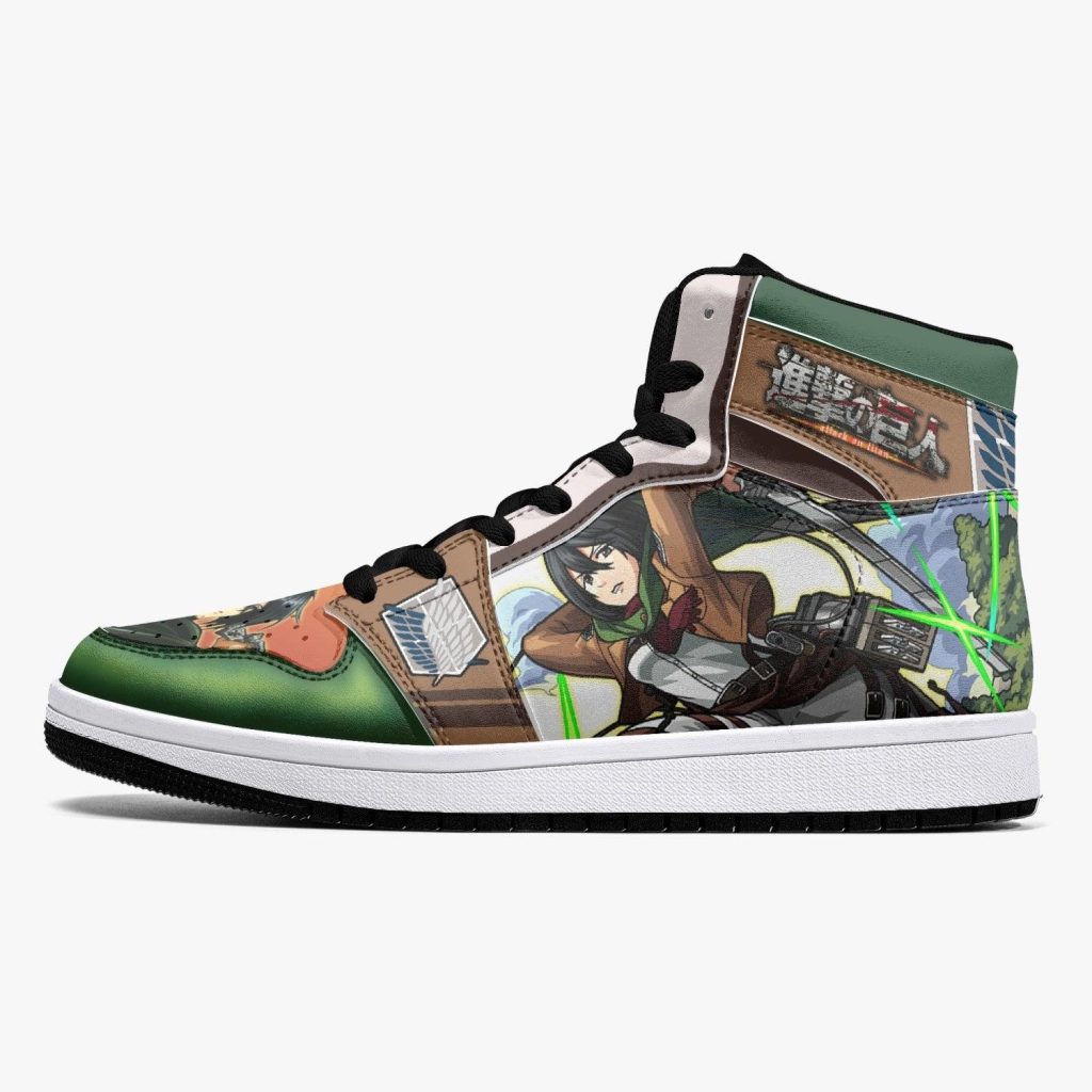 mikasa ackerman survey corps attack on titan j force shoes 7 - Anime Shoes World