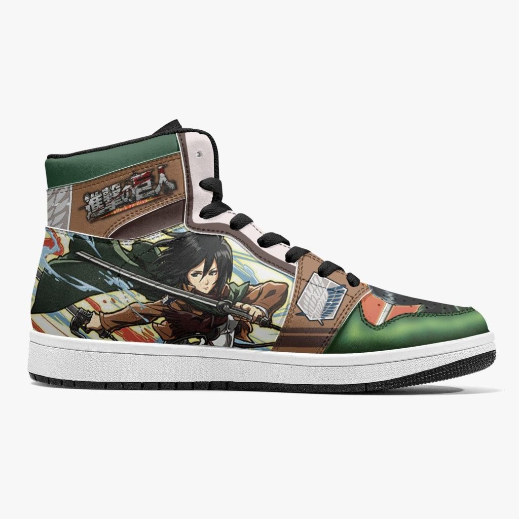 mikasa ackerman survey corps attack on titan j force shoes 9 - Anime Shoes World