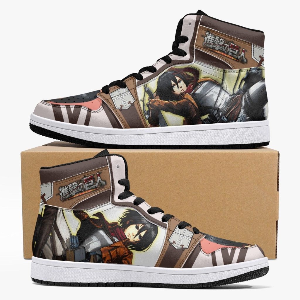 mikasa ackerman training corps attack on titan j force shoes - Anime Shoes World