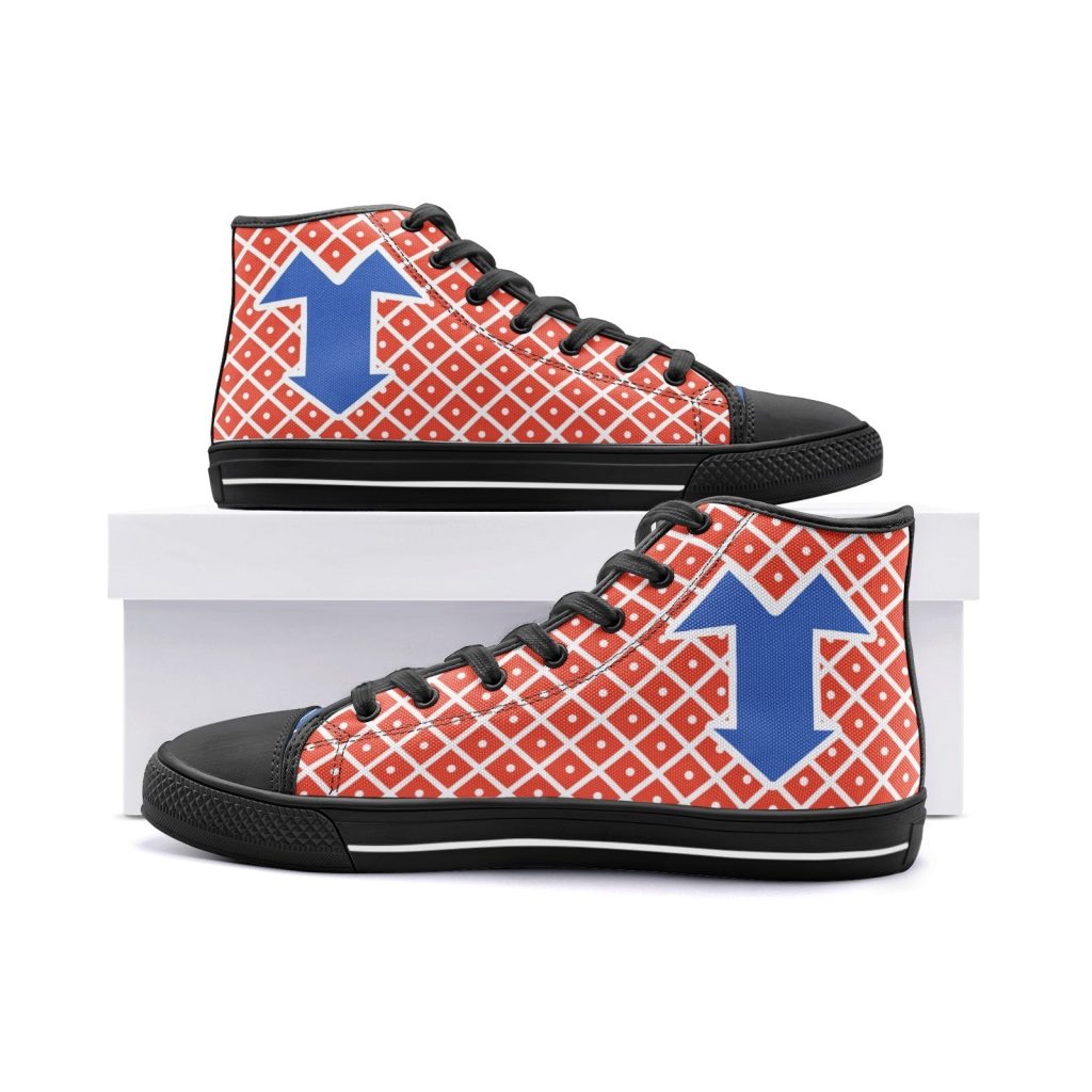 mista guido jojos bizarre adventure classic high top canvas shoes 5 - Anime Shoes World