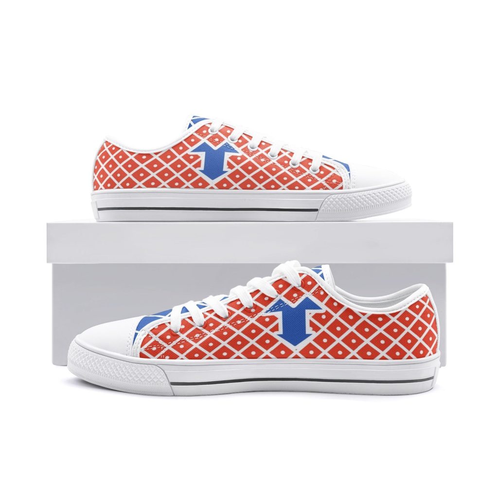 mista guido jojos bizarre adventure classic low top canvas shoes 2 - Anime Shoes World