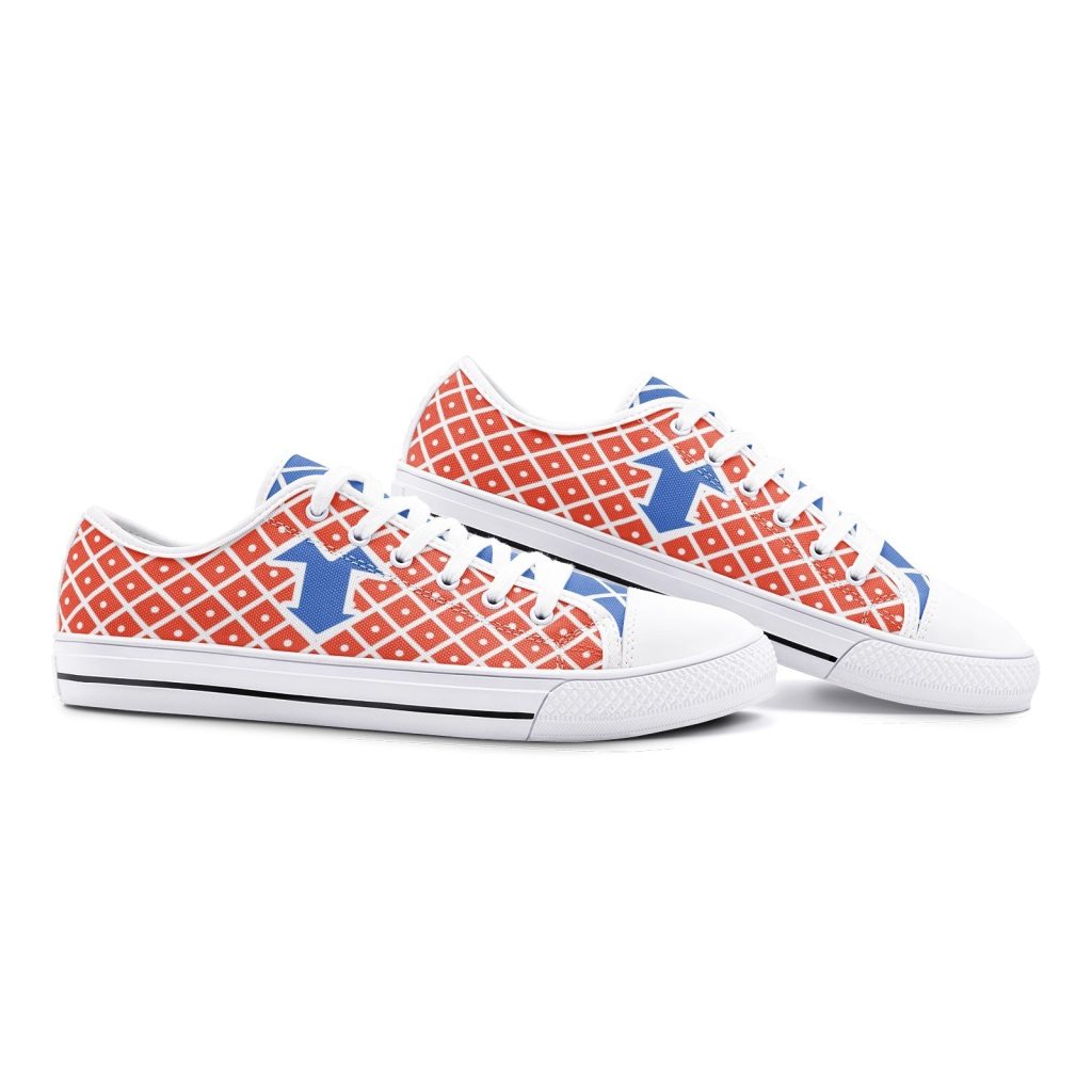 mista guido jojos bizarre adventure classic low top canvas shoes 3 - Anime Shoes World