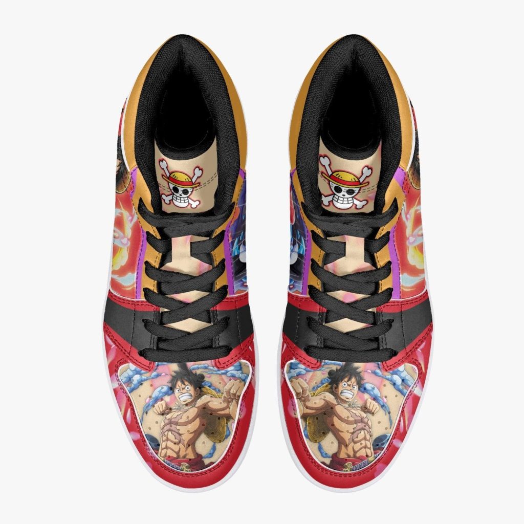 monkey d luffy armament haki ryuo one piece j force shoes 3 - Anime Shoes World