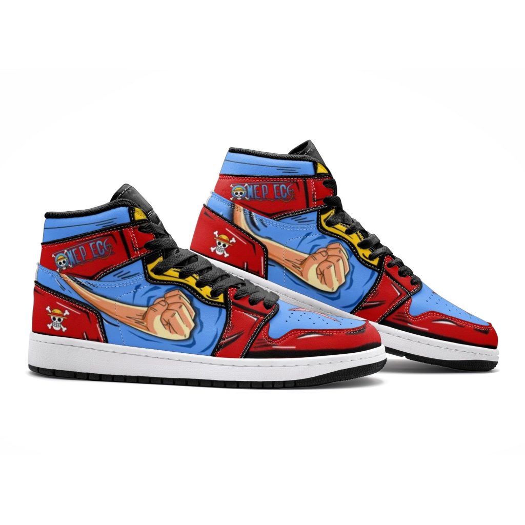 monkey d luffy fist one piece jd1 shoes 2 - Anime Shoes World