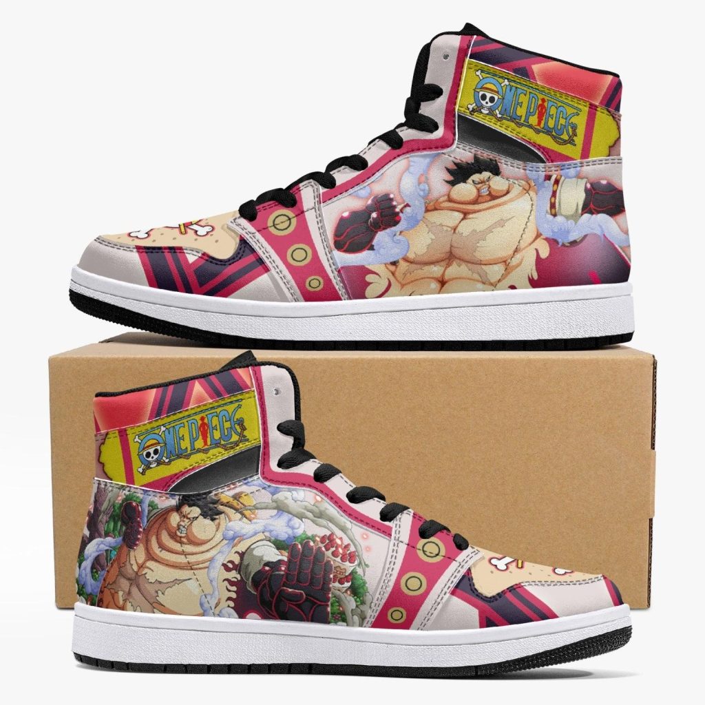 monkey d luffy gear 4th tank man one piece j force shoes - Anime Shoes World