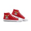 monkey d luffy one piece classic high top canvas shoes 3 - Anime Shoes World