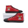 monkey d luffy one piece classic high top canvas shoes 5 - Anime Shoes World