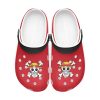 monkey d luffy one piece custom clogs 2 - Anime Shoes World