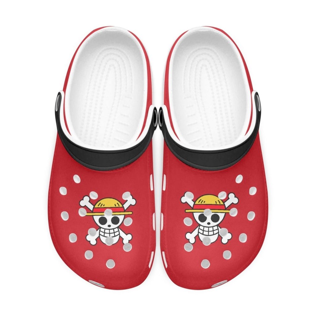 monkey d luffy one piece custom clogs 2 - Anime Shoes World