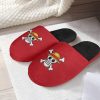 monkey d luffy one piece custom cotton slippers - Anime Shoes World