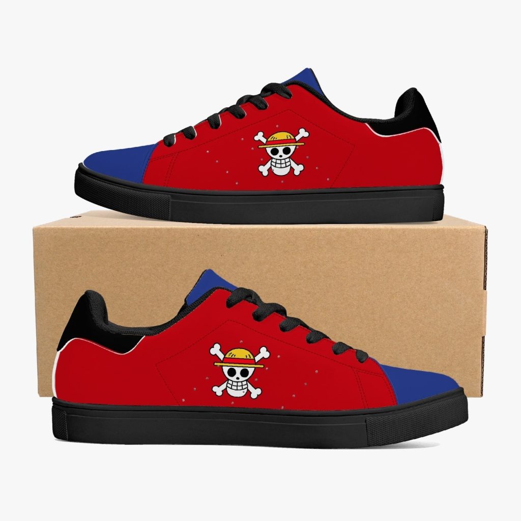 monkey d luffy one piece leather smith shoes - Anime Shoes World