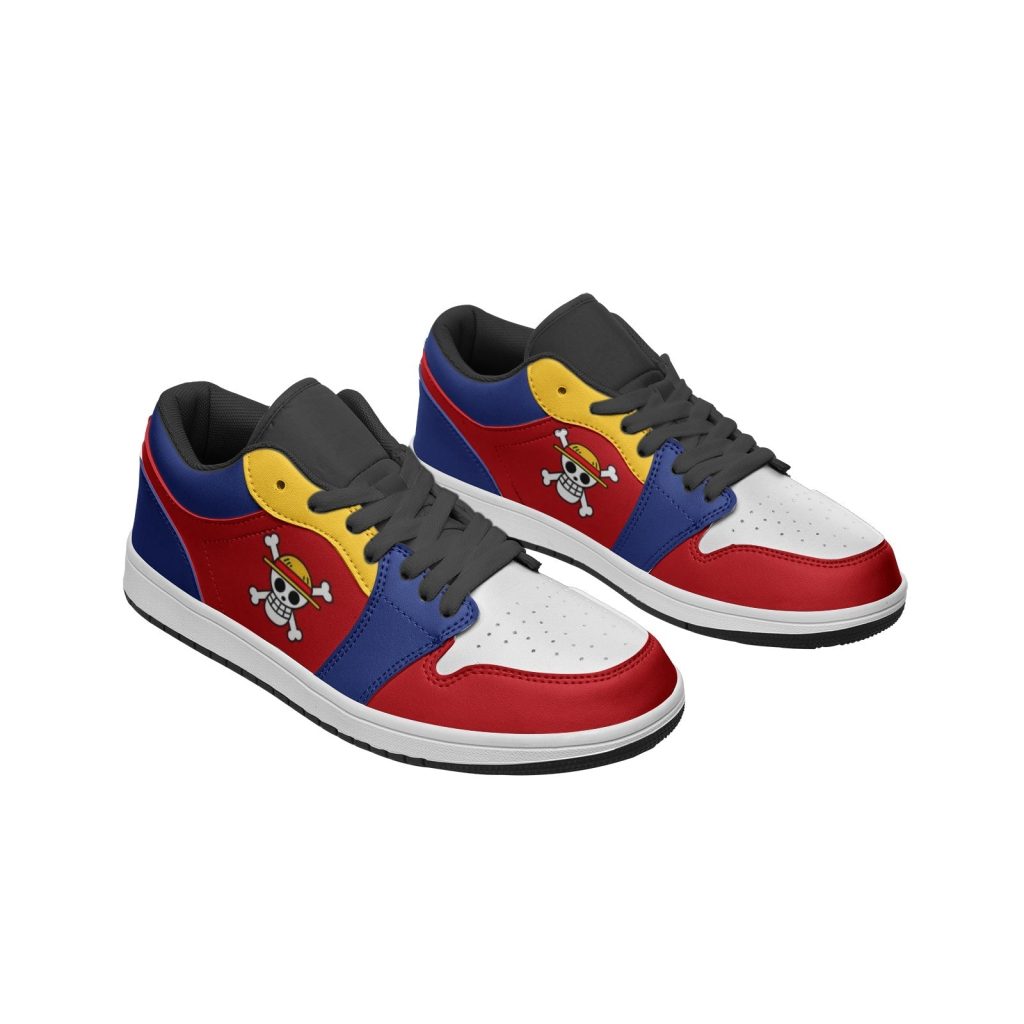 monkey d luffy one piece low top jd1 shoes 5 - Anime Shoes World